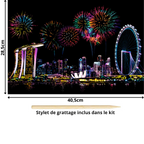 Tableau à gratter-Villes et Pays