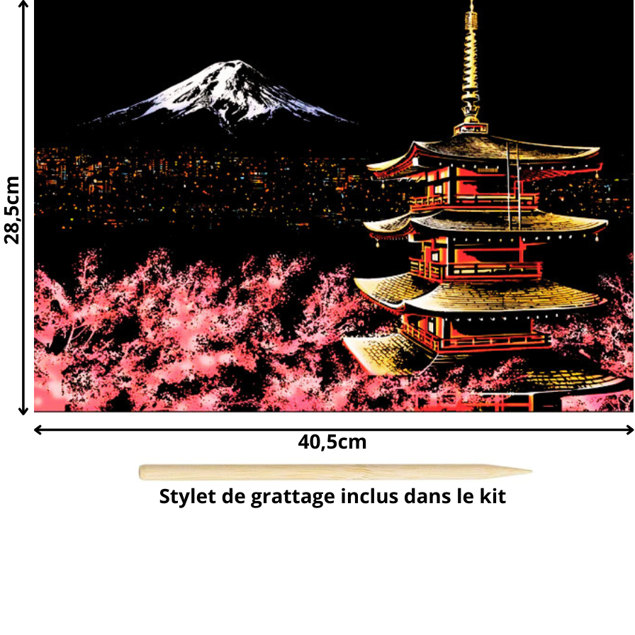 Tableau à gratter-Villes et Pays