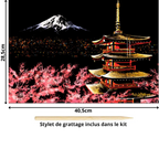 Tableau à gratter-Villes et Pays