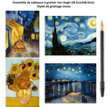 Tableau à gratter - Van Gogh