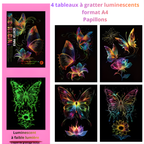 Tableau à gratter - Règne animal