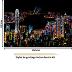 Tableau à gratter-Villes et Pays