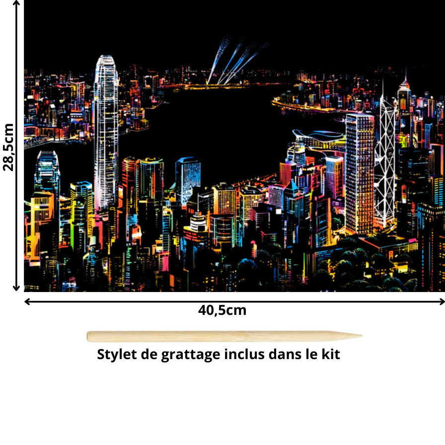 Tableau à gratter-Villes et Pays