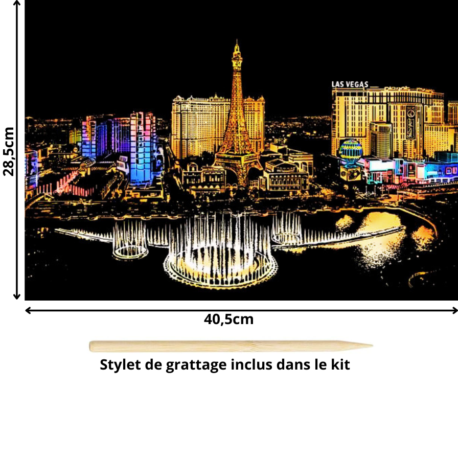 Tableau à gratter-Villes et Pays