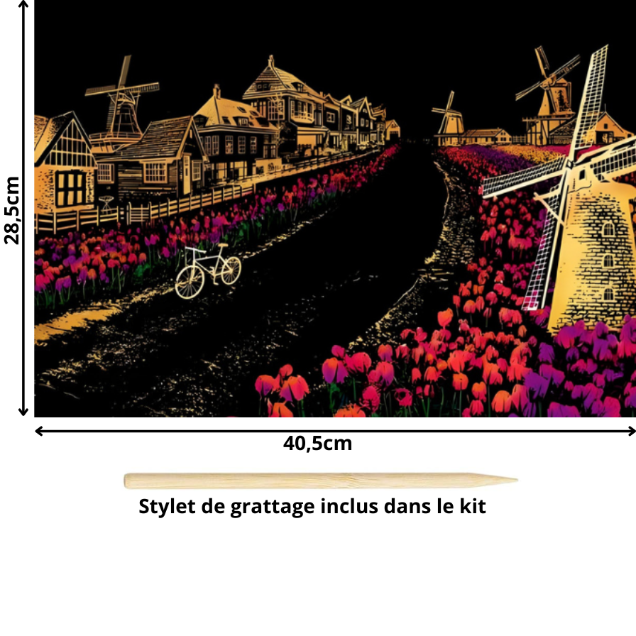 Tableau à gratter-Villes et Pays