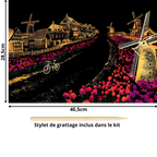 Tableau à gratter-Villes et Pays