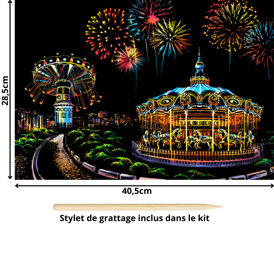 Tableau à gratter-Villes et Pays