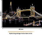 Tableau à gratter-Villes et Pays