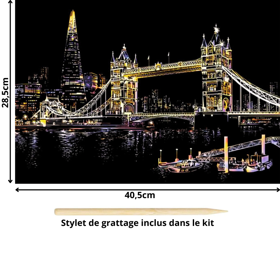 Tableau à gratter-Villes et Pays