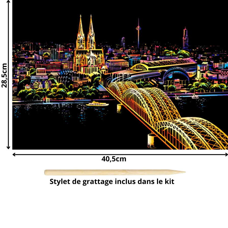 Tableau à gratter-Villes et Pays