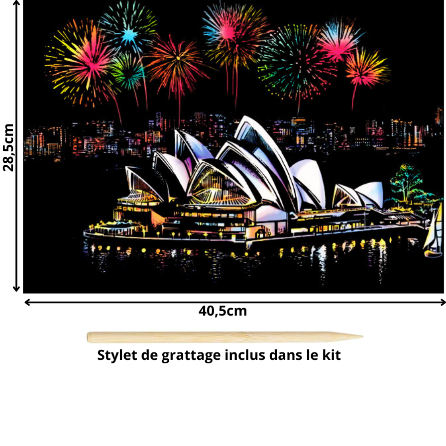 Tableau à gratter-Villes et Pays