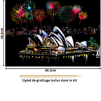 Tableau à gratter-Villes et Pays