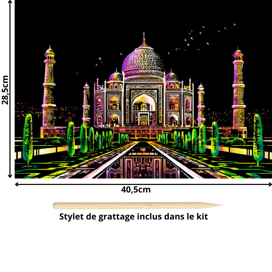 Tableau à gratter-Villes et Pays