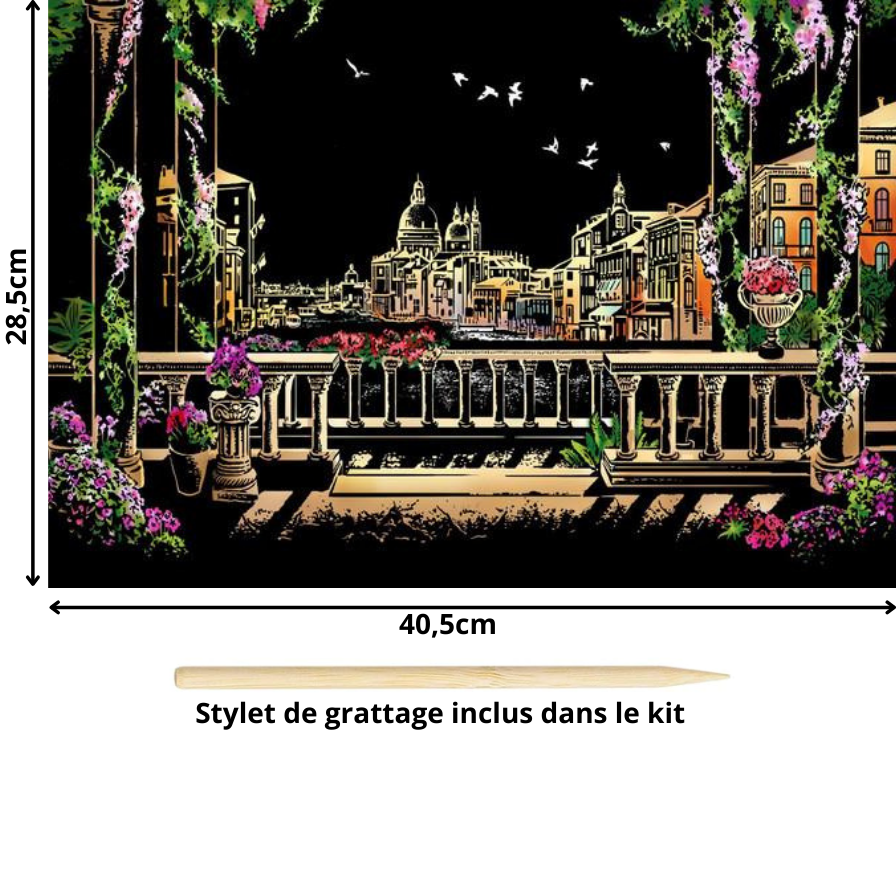 Tableau à gratter-Villes et Pays