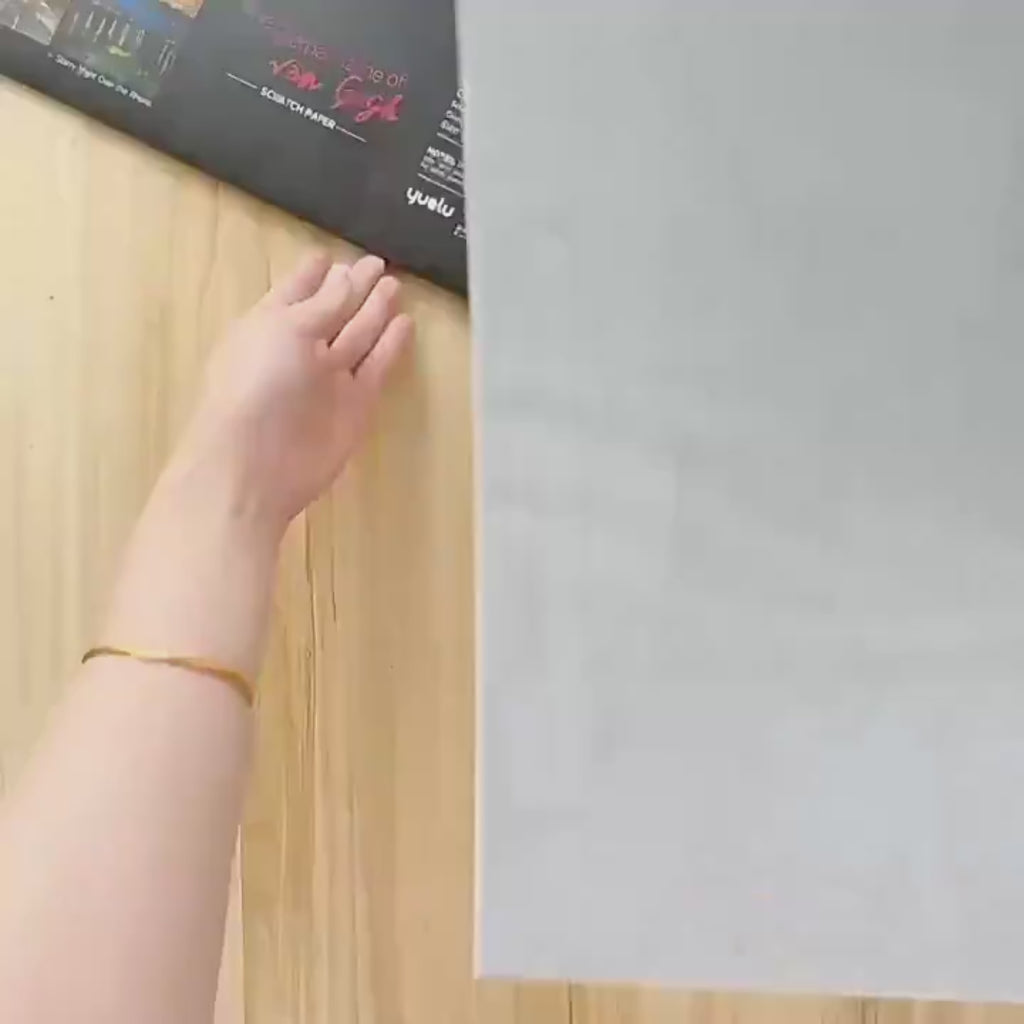 Tableau à gratter - Van Gogh